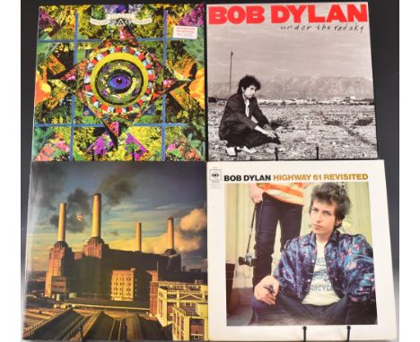 Nineteen Rock / Prog Rock LPs and five 12" singles including Pink Floyd Animals, Bob Dylan Highway 61 Revisited, Under The Re