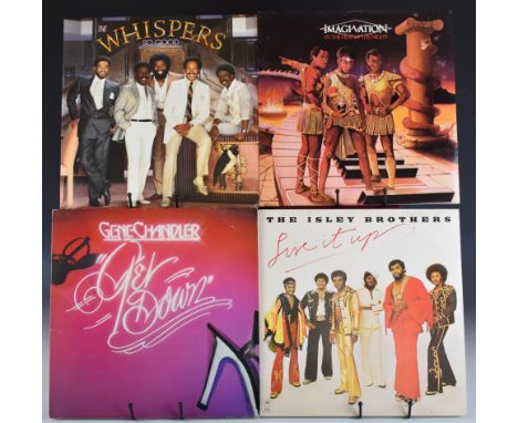 Over fifty five Soul, Funk, Dance, Disco LPs and twenty four 12" singles&nbsp;including The Whispers, Gene Chandler, Isley Br