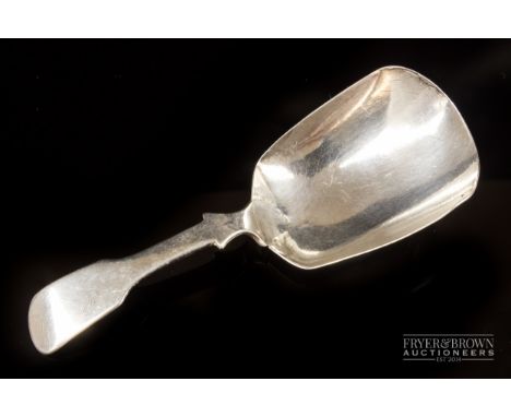 A Georgian silver caddy spoon, makers mark IT in oval, probably Joseph Taylor, Birmingham 1795, 13grs 