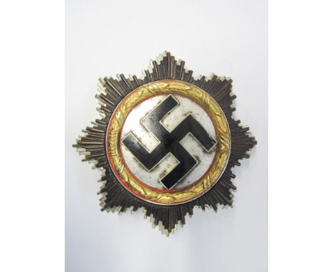 Germany,German Cross, gold issue, four rivets to reverse and pin stamped (4). Some light marks to enamel, otherwise good very