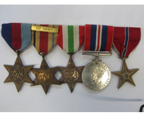 Five to William D.Pocklington,1939-1945 Star; Africa Star with later 1st Army bar; Italy Star; War Medal; U.S.A., Bronze Star