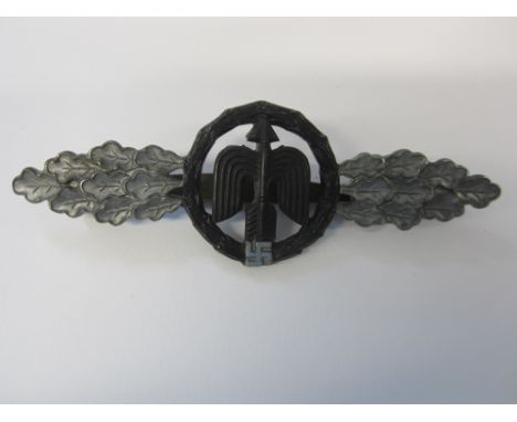 Germany,WW2 Luftwaffe Night Fighter Clasp, silver issue. Some light corrosion, otherwise good very fine. (1)Footnotes:Ex RHF 
