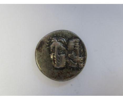Thrace, 400-350 BC,Istros Ar stater, 5.64g. two young male heads facing side by side, one upright and one inverted, R.Sea eag