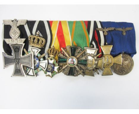 Germany,Prussia, Iron Cross 1914, Second Class with second award bar for 1939; Hohenzollern, House Order of Hohenzollern, Kni