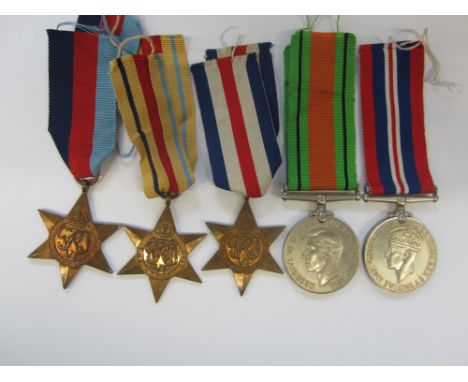 Five to Private P. D. Coppin, Royal Army Ordnance Corps,1939-1945 Star; Africa Star; France and Germany Star; Defence Medal; 
