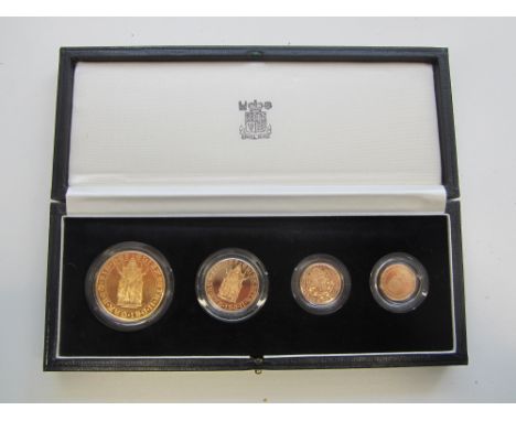 Elizabeth II,500th Anniversary of the First Gold Sovereign 1489-1989 Gold Proof Sovereign Collection, comprising Five Pounds 