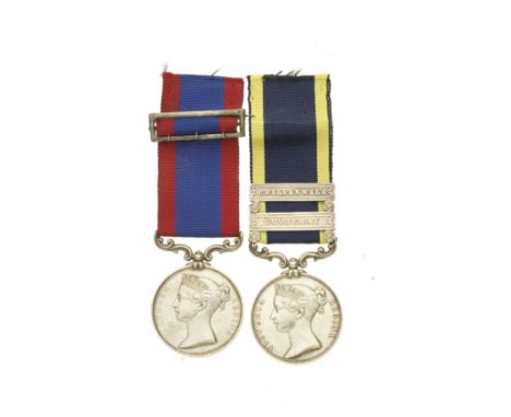 Pair to Major General G.Cautley, 5th European Light Cavalry, 8th Bengal Cavalry,Sutlej 1845-46, Ferozeshuhur reverse, no bar 