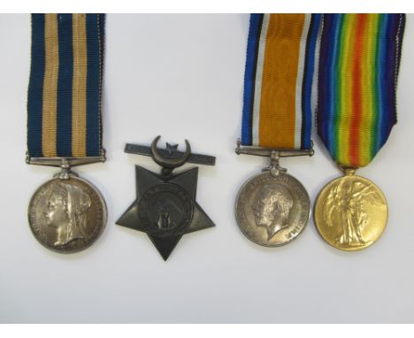 Pair to Able Seaman S.Howell, Royal Navy,Egypt 1882-89, dated reverse, no bar (S.Howell. A.B. H.M.S. 'Inconstant.'); Khedive'