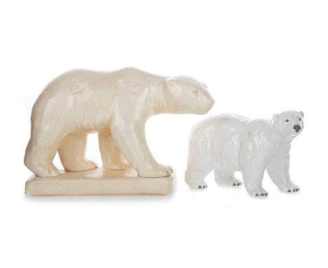 BESWICK, TWO POLAR BEAR MODELS model 417 and 1533the first 18cm highQty: 4