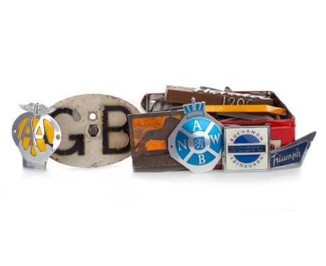 COLLECTION OF AUTOMOBILE BADGES, CIRCA MID-20TH CENTURY ONWARDS UK and Continent, including AA, Royal Automobile Club Belgiqu