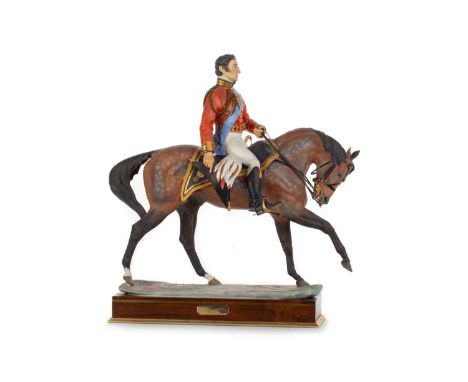 BERNARD WINSKILL FOR ROYAL WORCESTER, THE DUKE OF WELLINGTON, CIRCA 1969 no. 99/750, stamped marks, on plinth, with certifica
