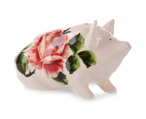GRISELDA HILL, WEMYSS POTTERY PIG, 20TH CENTURY decorated with roses and leaves, bearing G. Hill Pottery Wemyss mark to base8