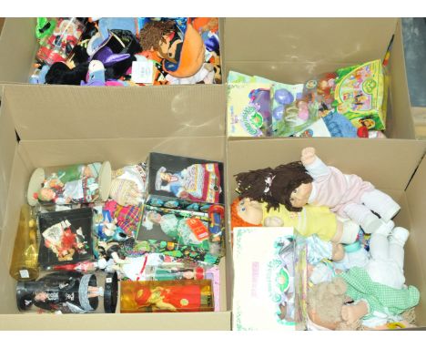 Collection of dolls of the world and plush toys including: a range of costume dolls, Cabbage Patch kids some boxed, TY Teletu