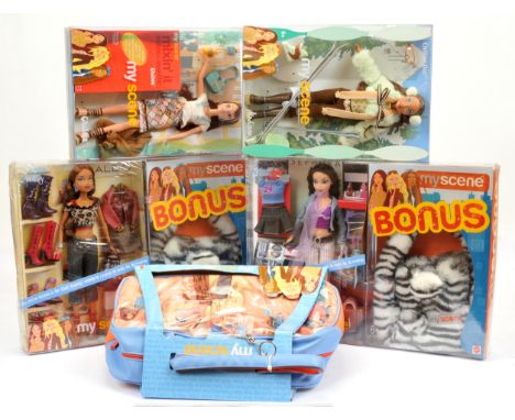 Mattel My Scene dolls x four, etc: (1) My Scene Shopping Spree Nolee, C1249, boxed; (2) My Scene Shopping Spree Westley, C124