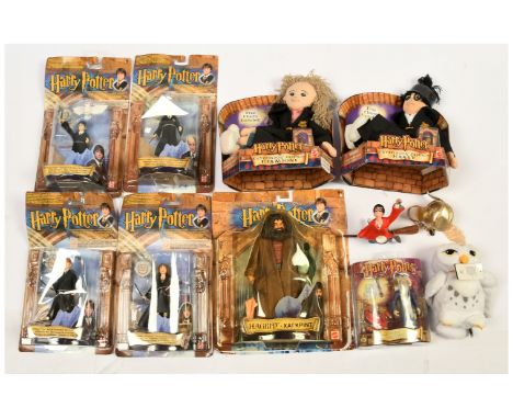 Mattel Harry Potter Collection including: (1) Philosophers Stone Harry figure; (2) Philosophers Stone Ron figure; (3) Philoso