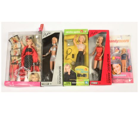 Pop Star dolls x five including: (1) Jakks Pacific Kylie Minogue, world music awards; (2) Jakks Pacific Kylie Minogue, Silvan