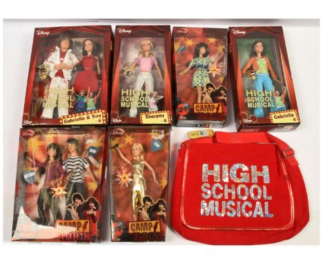 Mattel Camp Rock and Highschool Musical dolls including: (1) Camp Rock Mitchie, N9793; (2) Camp Rock Tess, N9794; (3) Camp Ro