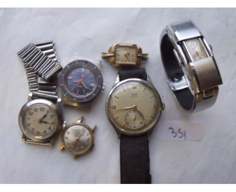 Tissot metal cased wrist watch etc     