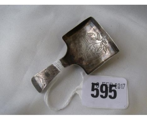 Georgian oe pattern caddy scoop Birm 1809      