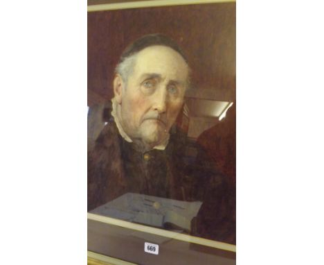 HENRY TERRY 1899 – Portrait of a cleric 18” x 15“ signed and dated       