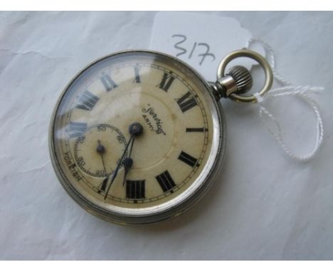 Services Army metal cased pocket watch    