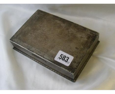 Engine turned cigarette box 6.5” wide Birm 1938   
