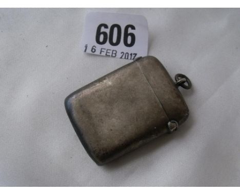 Cushion shaped vesta case Chester 1903     