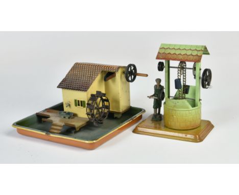 Fleischmann, Brunnen &amp; Märklin, Schöpfwerk, Germany, Blech, 17-19 cm, min. LM