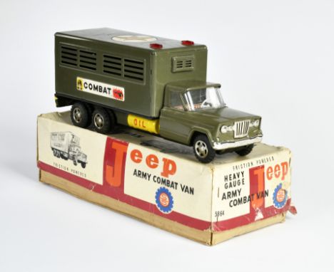 TN Nomura, Army Combat Van Jeep, Japan, 36 cm, Blech, Friktion ok, LM, Okt Z 2-, Z 2