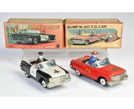 Yoshiya, Bump N Go Police &amp; Fire Engine, Japan, Blech, Antrieb ok, Okt, LM, Z 2