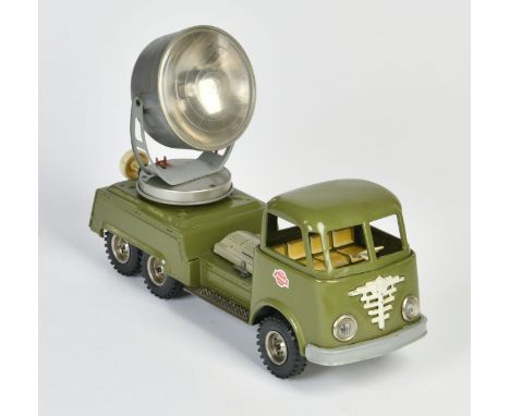 Gama, Militär LKW mit Scheinwerfer, Germany, 30 cm, Blech, Friktion ok, Z 2