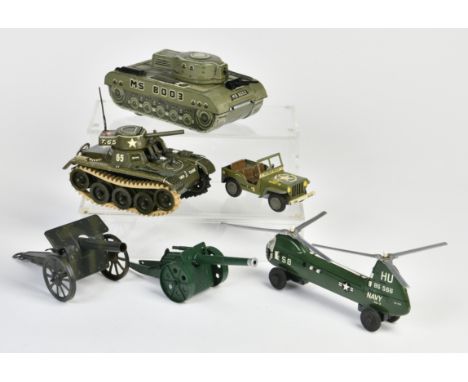 Gama u.a., Konvolut Militärspielzeug, Germany u.a., Blech, meist Z 2