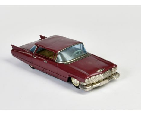Bandai, Cadillac, Japan, 29 cm, Blech, Friktion ok, LM, Z 2