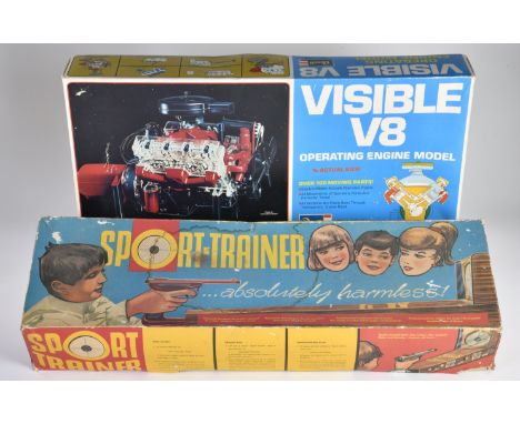 Revell, Visible V-8 Engine &amp; Technofix Sport Trainer 318, W.-Germany, Kst, Z 1/2-