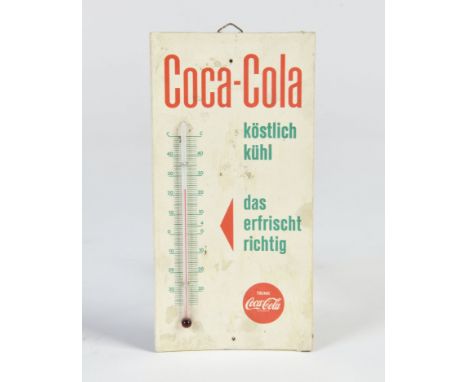 Coca Cola Thermometer, Pappe, 10x20 cm, Z 2-3