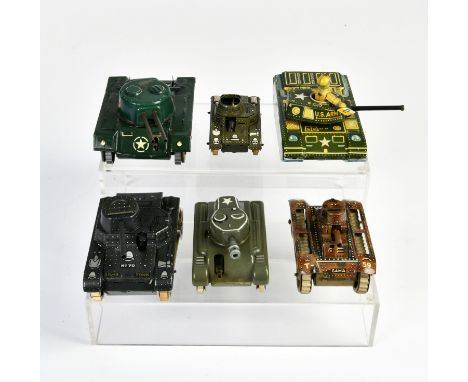 Gama u.a, 6 Panzer, Blech, meist Z 1-2
