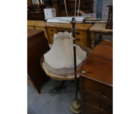 An Early 20th Century brass lamp standard. 