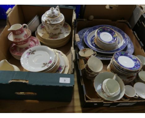 A large collection of ceramics Including Chinese plates, Wedgwood pattern plates, milk jug and bowl, etc and a collection of 