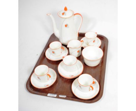 An Art Deco Shelley coffee service 