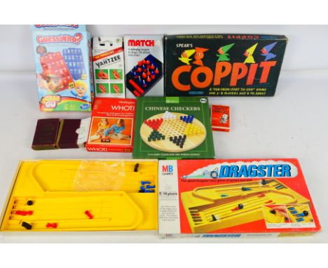 Vintage games to include Dragster, Coppit, Guess Who, Whot and other. [W]