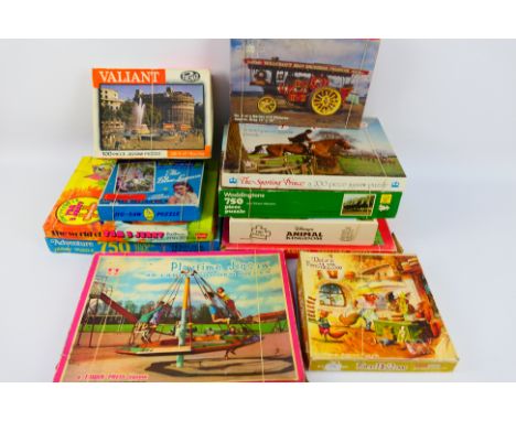 Waddingtons - Whitman - Disney - Victory - 11 x vintage jigsaw puzzles including a 1949 The Blue Lagoon film scene jigsaw by 