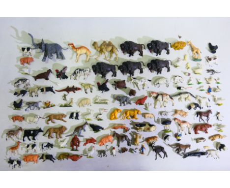 Britains - Other  - A collection of Farm and Zoo animals from various manufacturers. Lot includes Britains #1354 Bison; #1351