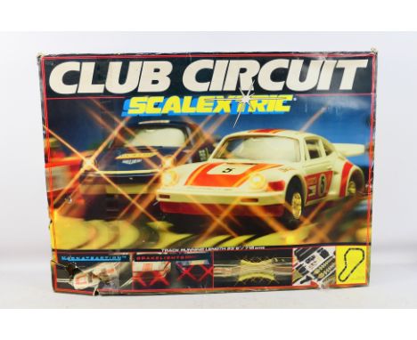 Scalextric - A boxed C743 Club Circuit Racing Set containing all core parts and instructions (precise contents not check for 