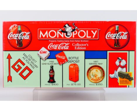 Hasbro - Monopoly - An unopened Coca Cola Collector's Edition Monopoly set 1999 issue. This set is still factory shrink wrapp