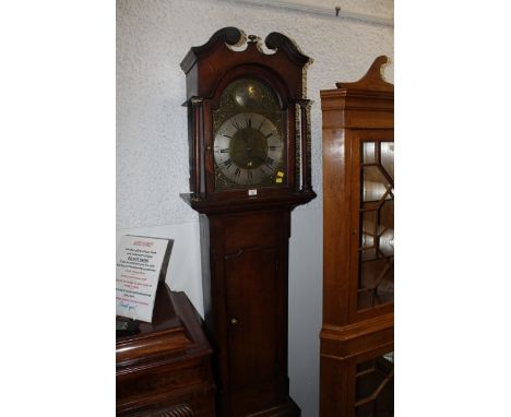 Oak cased Blacket Wallace of Brampton 30 hour longcase clock with weight