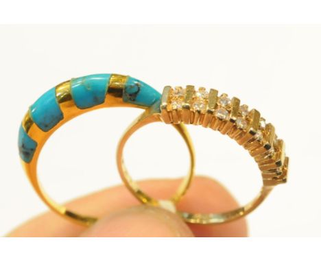 9 ct gold ring and dress ring 