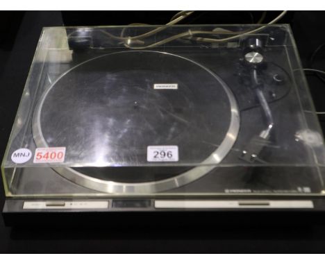 Pioneer PL 300X direct drive stereo turntable with cartridge, working. All electrical items in this lot have been PAT tested 