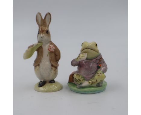 Two Royal Albert Beatrix Potter figures, H: 12 cm. UK P&amp;P Group 1 (£16+VAT for the first lot and £2+VAT for subsequent lo