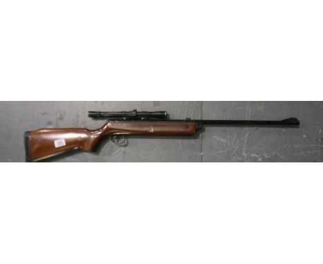 BSA Meteor .22 air rifle with scope. UK P&amp;P Group 3 (£30+VAT for the first lot and £8+VAT for subsequent lots) 