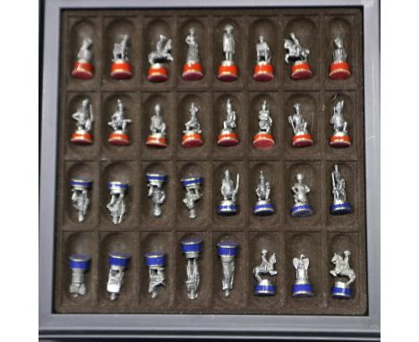 The Waterloo Museum Battle of Waterloo chess set complete with certificates. UK P&amp;P Group 2 (£20+VAT for the first lot an